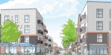 Arborfield Green's new district centre. Pic: WBC.