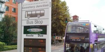 Cemetery Junction bus stop