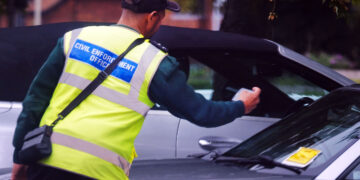 Parking enforcement officers in Wokingham.