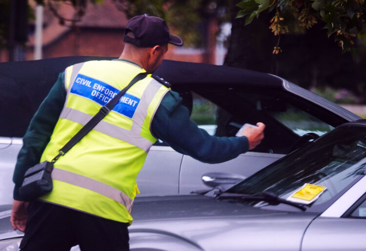 Parking enforcement officers in Wokingham.