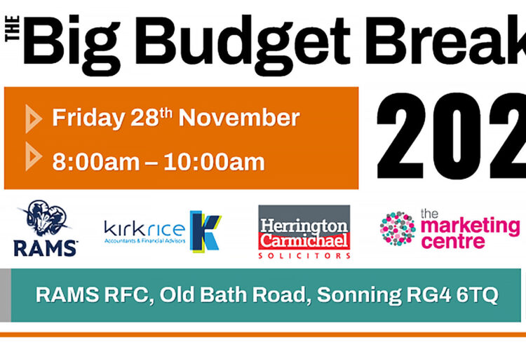 Wokingham Positive Difference is hosting a post-Budget analysis over a buffet breakfast.