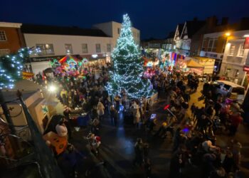Wokingham Winter Carnival. Pic: Wokingham Aerial Photography.
