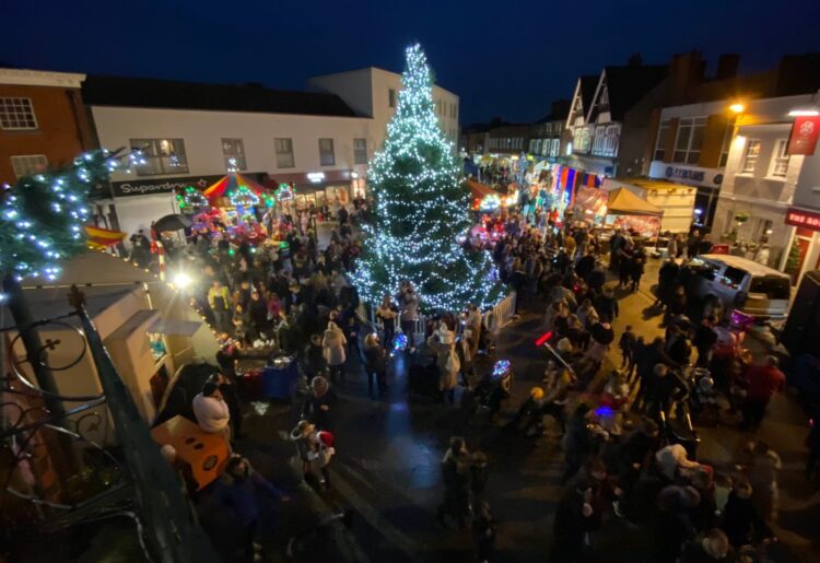 Wokingham Winter Carnival. Pic: Wokingham Aerial Photography.