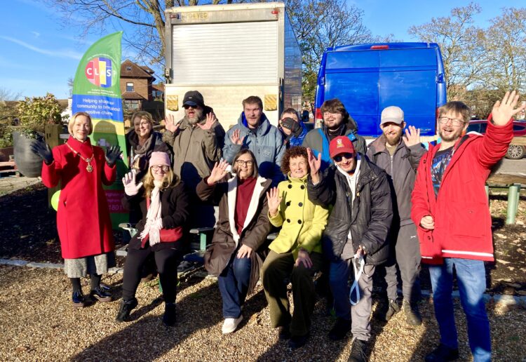 A Hello Bench has been launched in Howard Palmer Gardens; a place to meet and make new friends. Picture: Emma Merchant