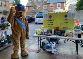 Wokingham Lions work closely with The Wokingham Foodbank who will also receive a substantial donation of non-perishable food, cleaning and personal hygiene products from the collection.