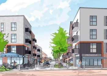 Work will start soon on the new district centre at Arborfield Green. Pic: WBC.