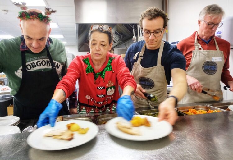 Link Visiting Scheme Christmas Day lunch. Pic: Andrew Batt.