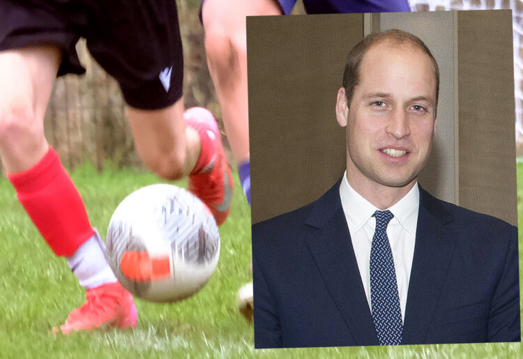 The Prince of Wales was at the Sports Club in the village, watching his son Prince Louis play football.