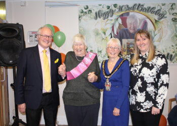 Joan celebrated her 103rd birthday at Wild Acres Care Home, with residents, staff, and special guests. PIcture: Wild Acres Care Home