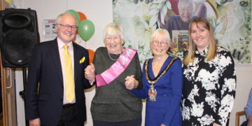 Joan celebrated her 103rd birthday at Wild Acres Care Home, with residents, staff, and special guests. PIcture: Wild Acres Care Home