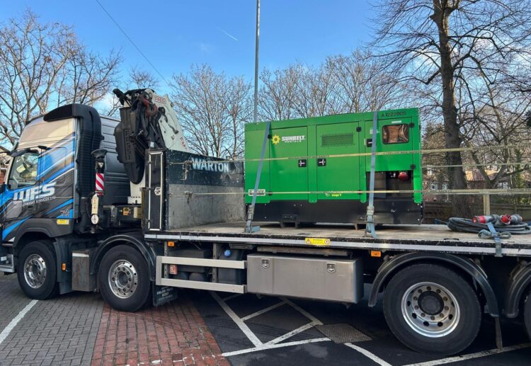 Thanks to a temporary generator from Heidelberg Materials, Wade's Christmas lunch was able to go ahead. Picture: Philip Mirfin