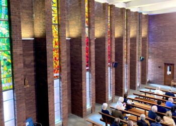Corpus Christi Church windows, Wokingham. Picture: Emma Merchant