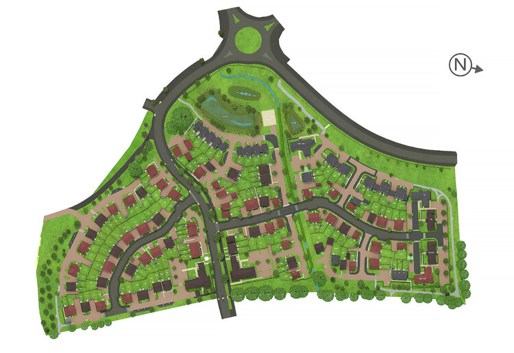 The development at Holme Meadows is off William Heelas Way, close to the A329M. Pic: Miller Homes.