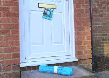 Blue bin bags used for waste in Wokingham, Woodley and Earley. Credit: Wokingham Borough Council