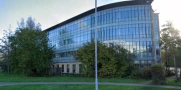 The Regus building at Thames Valley Park in Earley which could be converted into 62 flats, with a plan to add floors to create 94 flats in total. Credit: Google Maps