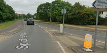 The incident happened on Spitfire Way. Pic: Google.