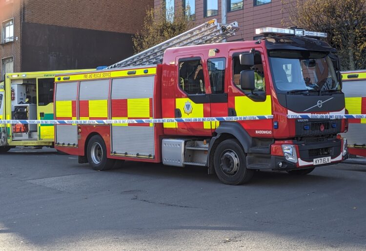 Royal Berkshire Fire and Rescue Service has warned that it is currently responding to a fire in Cardiff Road, Reading, which it says also involves hazardous materials.