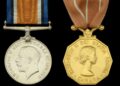 he medal (left) awarded to Charles Albert Ballard. Pic: Noonans.