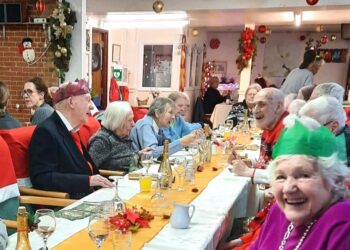 Wade Christmas lunch was a great success, despite fears it might have to be cancelled. Picture: Louise Jedras