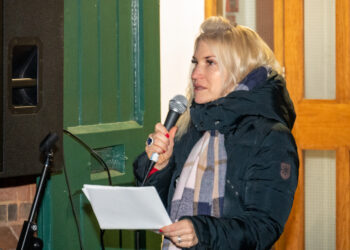 Borough poet Fiona Dignan's poem, This Isn't A Love Story, spoke powerfully to women who had experienced domestic violence. Picture: Adrian Betteridge