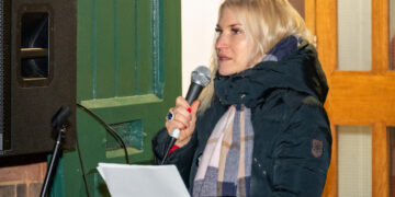 Borough poet Fiona Dignan's poem, This Isn't A Love Story, spoke powerfully to women who had experienced domestic violence. Picture: Adrian Betteridge