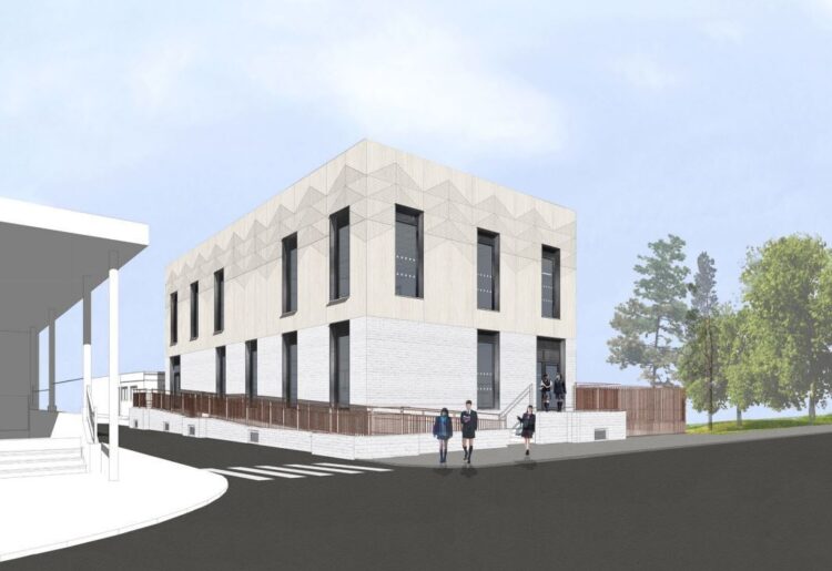 The new two storey Sixth Form block set to be built at Emmbrook School in Wokingham. Credit: HLM Architecture