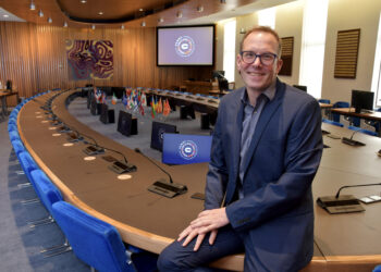 Florian Pappenberger, ECMWF's new director-general, says collaboration and innovation with people at the centre, are the key to the centre?s success. Picture: Sean Dillowwww.TheBigCheesePhotography.co.ukTel: 07990 522727