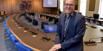 Florian Pappenberger, ECMWF's new director-general, says collaboration and innovation with people at the centre, are the key to the centre?s success. Picture: Sean Dillowwww.TheBigCheesePhotography.co.ukTel: 07990 522727
