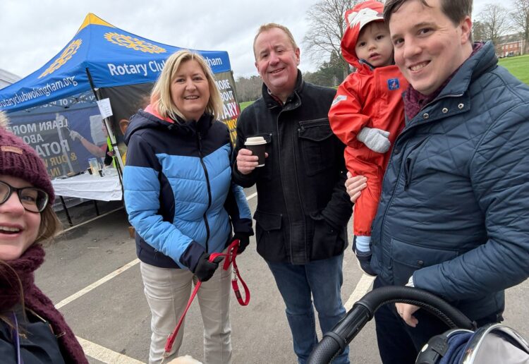 Nearly 1,000 walkers enjoyed a New Year stroll at Wellington College for charity. PIcture: Rotary Club of Wokingham