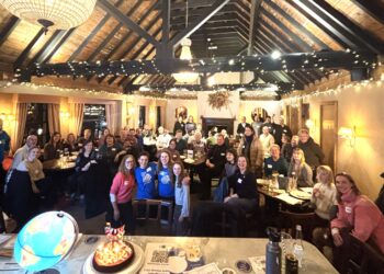 Members of PPP Wokingham celebrated their third birthday at the Rose Inn. PIcture: PPP