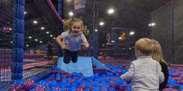Oxygen Trampoline Park Reading. Pictures by Jamie McPhilimey. 30.09.24