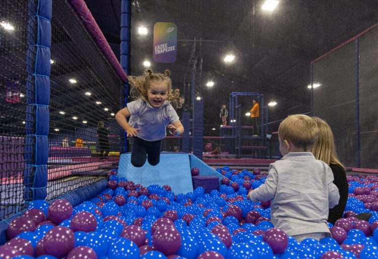 Oxygen Trampoline Park Reading. Pictures by Jamie McPhilimey. 30.09.24