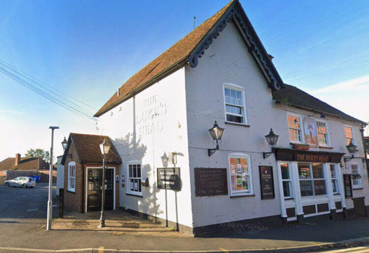 The Dukes Head in Denmark Street, Wokingham town centre. Credit: Google Maps.