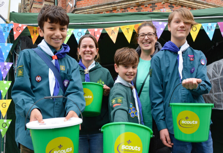The Wokingham May Fair on Bank Holiday Monday.
1st. Wokingham (St. Pauls) Scouts fundraising.