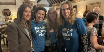 A Wokingham social group that meets to discuss sustainability over a pint was delighted by visitor numbers to its second birthday gathering in November. PIcture: PPP