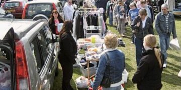 A car boot sale.