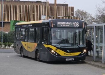 A bus in Bracknell. Pic: LDRS.