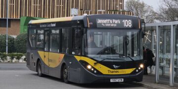 A bus in Bracknell. Pic: LDRS.
