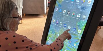 West Oak Care Home says that its digital rainbow table offers a unique way to improve quality of life. Picture: Barchester