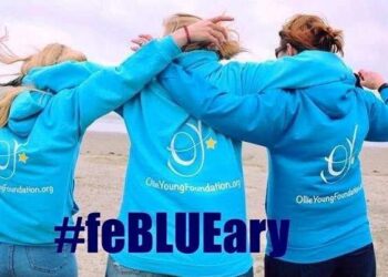 Sarah Simpson, CEO of the Ollie Young Foundation says: 'Please join us throughout the month of February as we remember Ollie by wearing his favourite colour - blue.' Picture: OYF