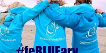 Sarah Simpson, CEO of the Ollie Young Foundation says: 'Please join us throughout the month of February as we remember Ollie by wearing his favourite colour - blue.' Picture: OYF