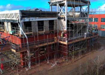 the new Bohunt Wokingham sixth form building in Arborfield.