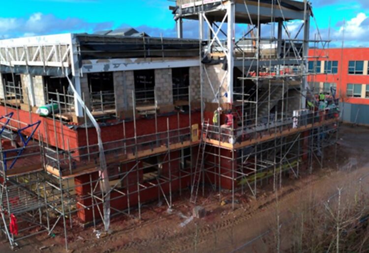 the new Bohunt Wokingham sixth form building in Arborfield.