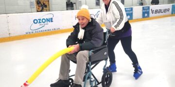 Residents of Abbeyfield Winnersh enjoyed a skating experience at Ozone. Picture: Abbeyfield Winnersh Carehome