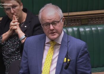 Clive Jones MP speaking in the House of Commons