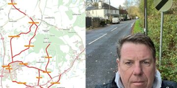 WARGRAVE Parish Council has marked an initial batch of 13 narrow rural lanes without footways, as candidates for designation as ?Quiet Ways? under Wokingham Borough?s new speed limit policy. Picture: Wargrave Parish Council