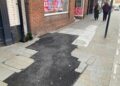 The pavement in Market Pl\ce. Pic: Emma Merchant.