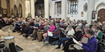 Wokingham Choral Society?s workshop gave participants and opportunity to rehearse and then perform Karl Jenkins? The Armed Man - a Mass for Peace. Picture: WCS