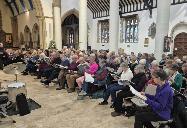 Wokingham Choral Society?s workshop gave participants and opportunity to rehearse and then perform Karl Jenkins? The Armed Man - a Mass for Peace. Picture: WCS