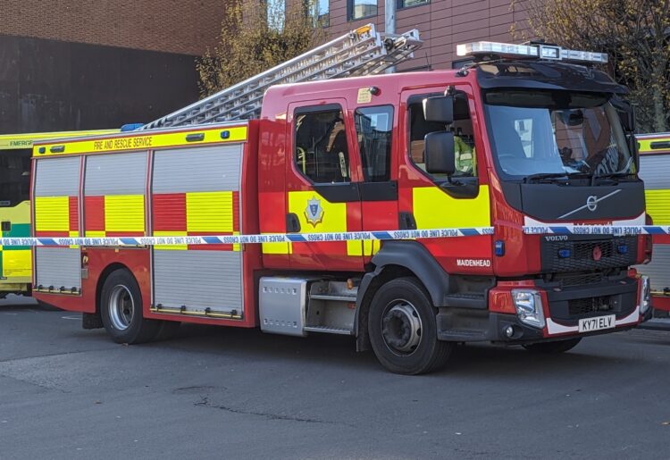 Royal Berkshire Fire and Rescue Service has explained that it was called to reports of a fire near Lock Place shortly after 9am today.
